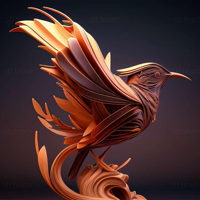3D модель Райская птица (STL)